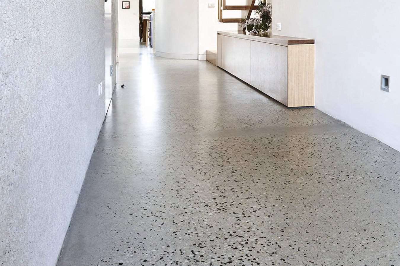 Concrete floor installation